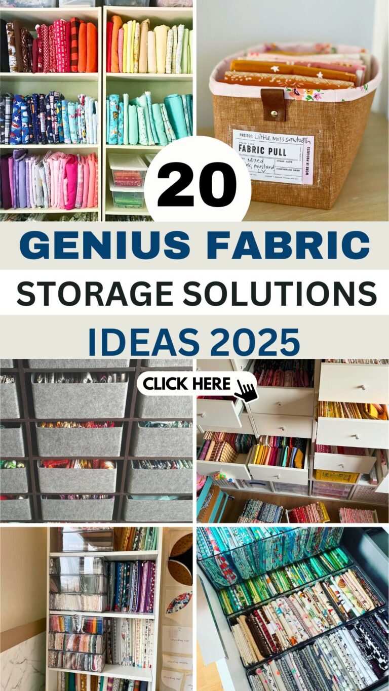 20 Fabric Storage Solutions to Keep Your Materials Neat and Organized ...